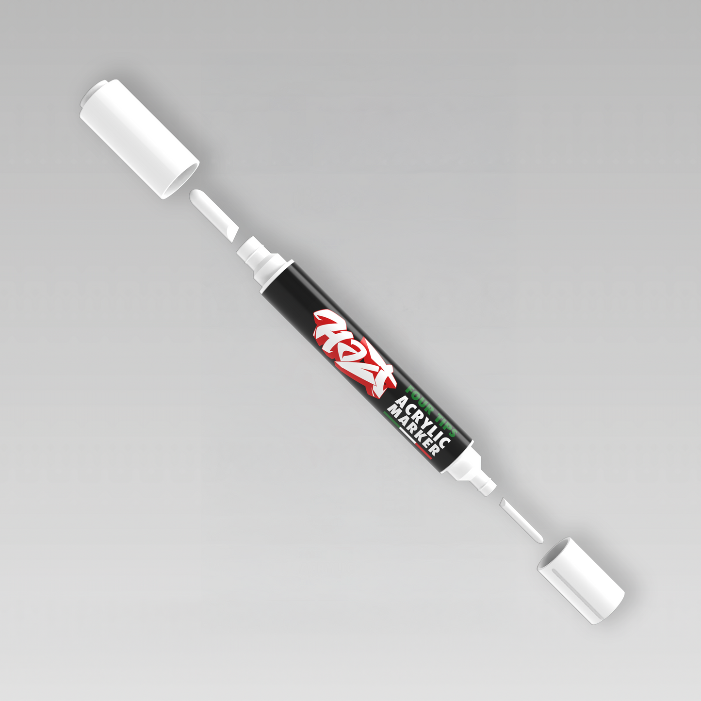 Acrylic Marker 4Tips - Halt Colors Basic Highlights Kit (2 White)